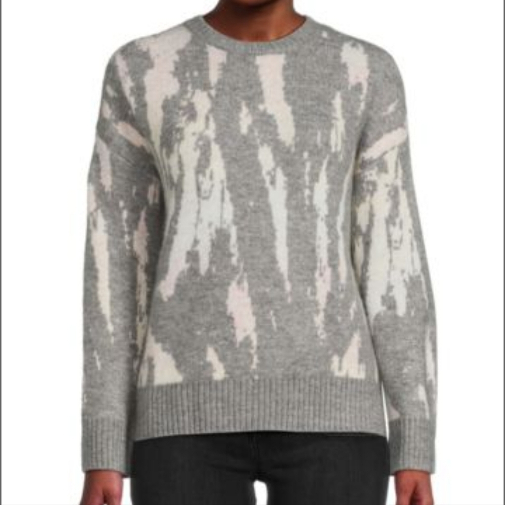 RAILS Virgo Grey Tie Dye Crewneck Sweater